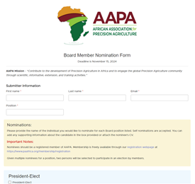 AAPA Board Nomination Form