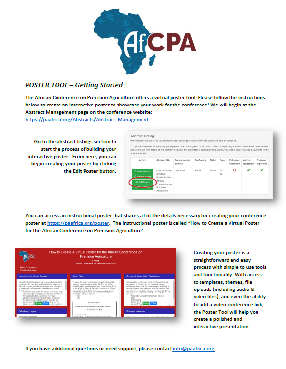 AfCPA Virtual Poster Instructions